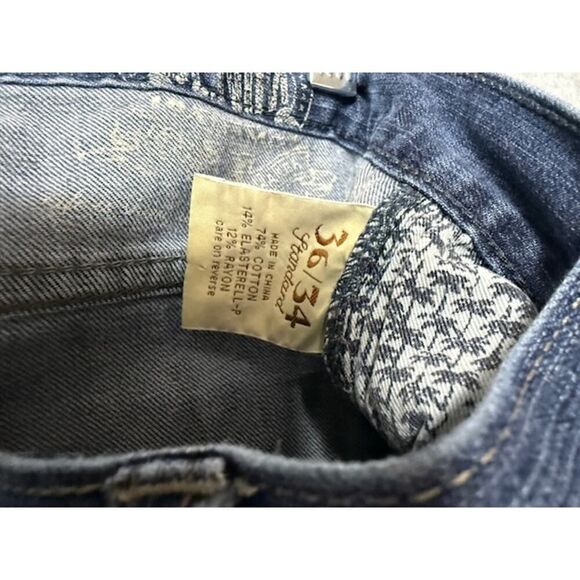 Tommy Bahama Standard Fit Jeans Men's Size 36 x 34 Straight Blue - Picture 5 of 7